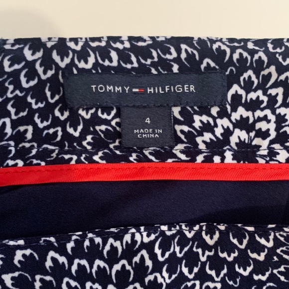 navy floral print skirt - Picture 3 of 3